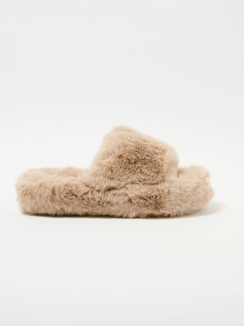 Mule de piel sintética de moda - AFIBEL - Kiabi
