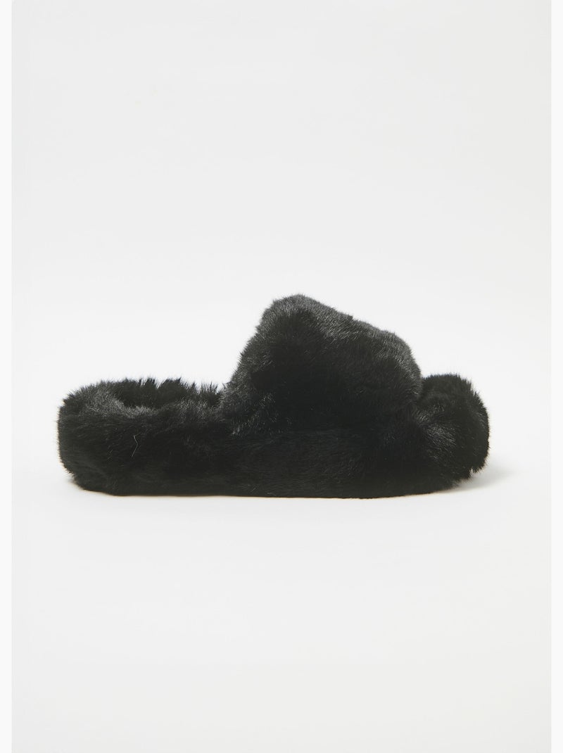 Mule de piel sintética de moda - AFIBEL Negro - Kiabi