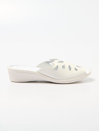 Mules anchos confort de piel - Afibel