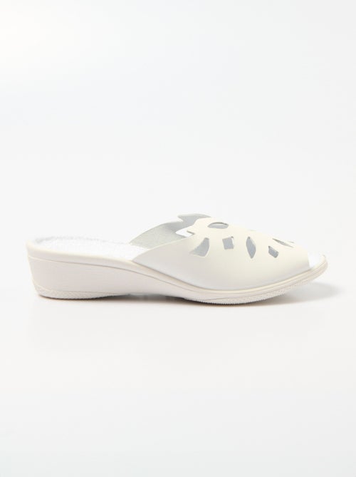 Mules anchos confort de piel - Afibel - Kiabi