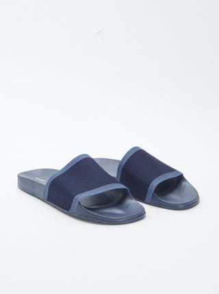 Mules / chanclas en dos materiales