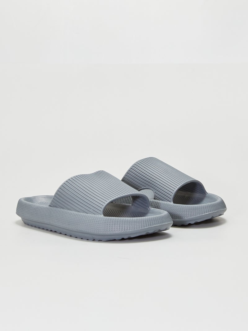 Mules chunky GRIS - Kiabi