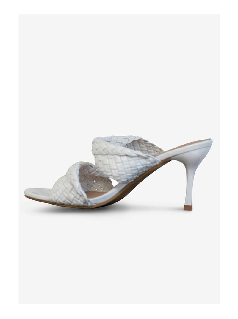 Mules con cuña Kebello Blanco - Kiabi