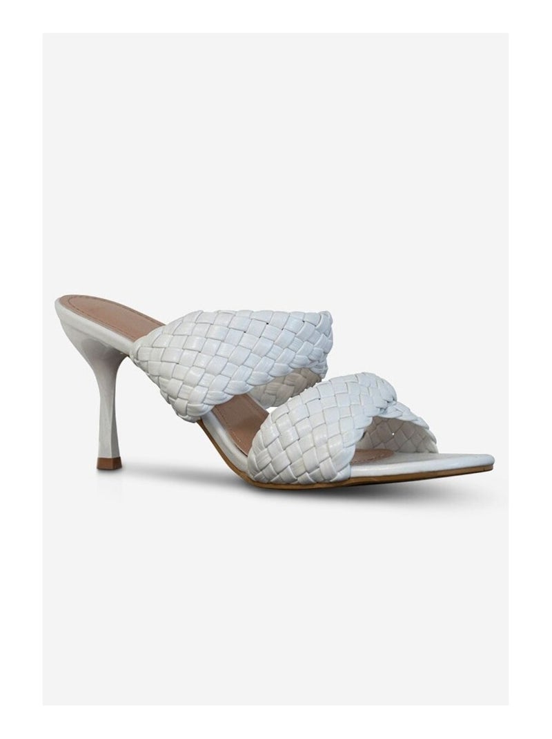 Mules con cuña Kebello Blanco - Kiabi