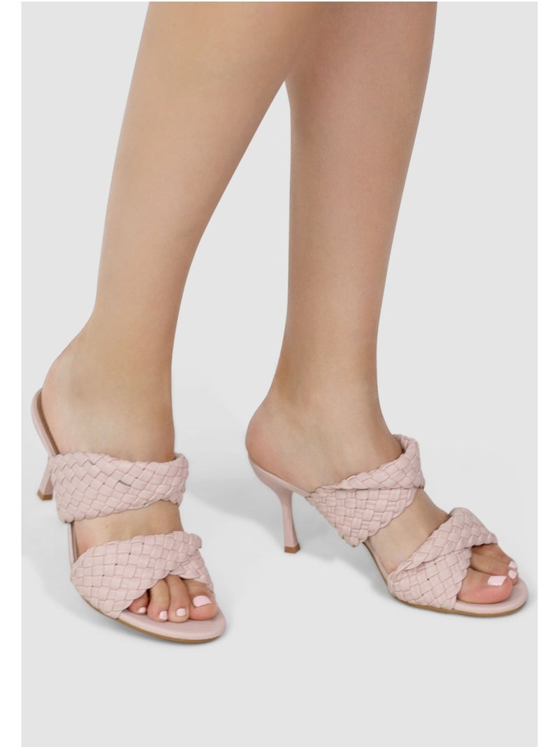 Mules con cuña Kebello Rosa - Kiabi