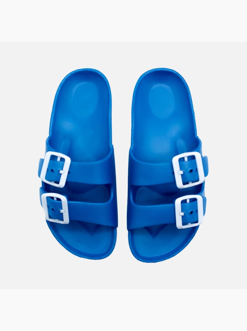 Mules con hebilla Kebello Azul - Kiabi