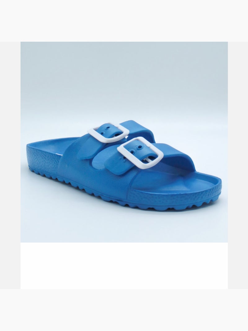 Mules con hebilla Kebello Azul - Kiabi