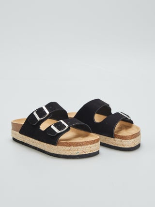 Mules con suela de esparto