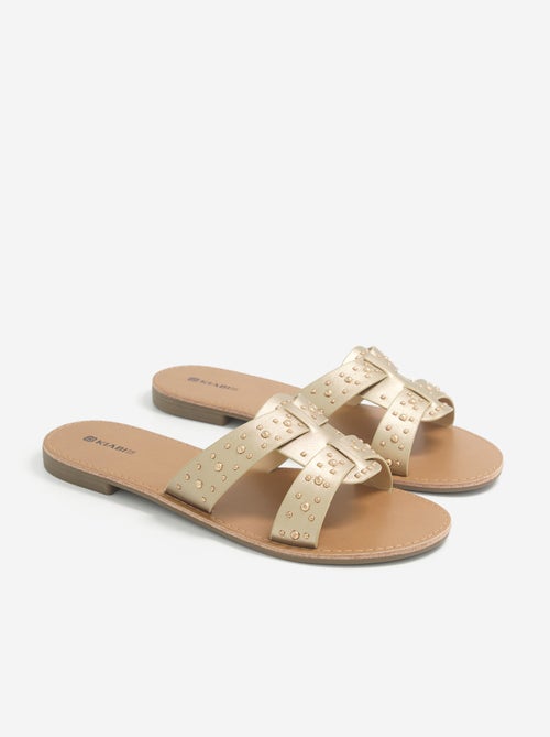 Mules con tiras de tachuelas - Kiabi