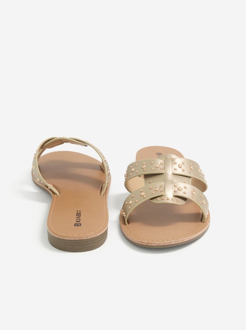 Mules con tiras de tachuelas - Kiabi