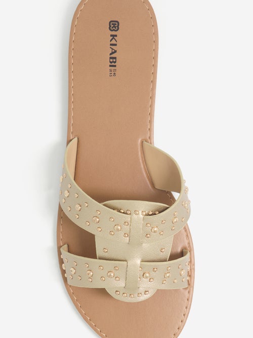 Mules con tiras de tachuelas - Kiabi