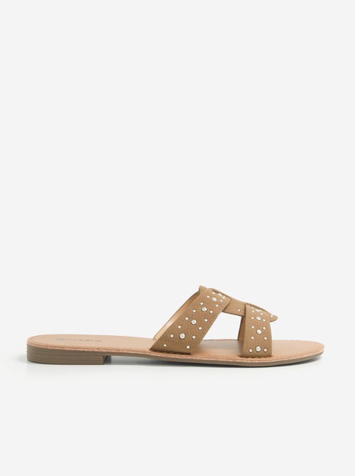 Mules con tiras de tachuelas - Kiabi