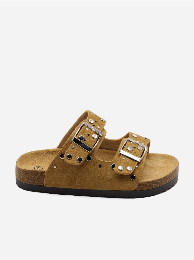 Mules correa cruzada Camel - Kiabi