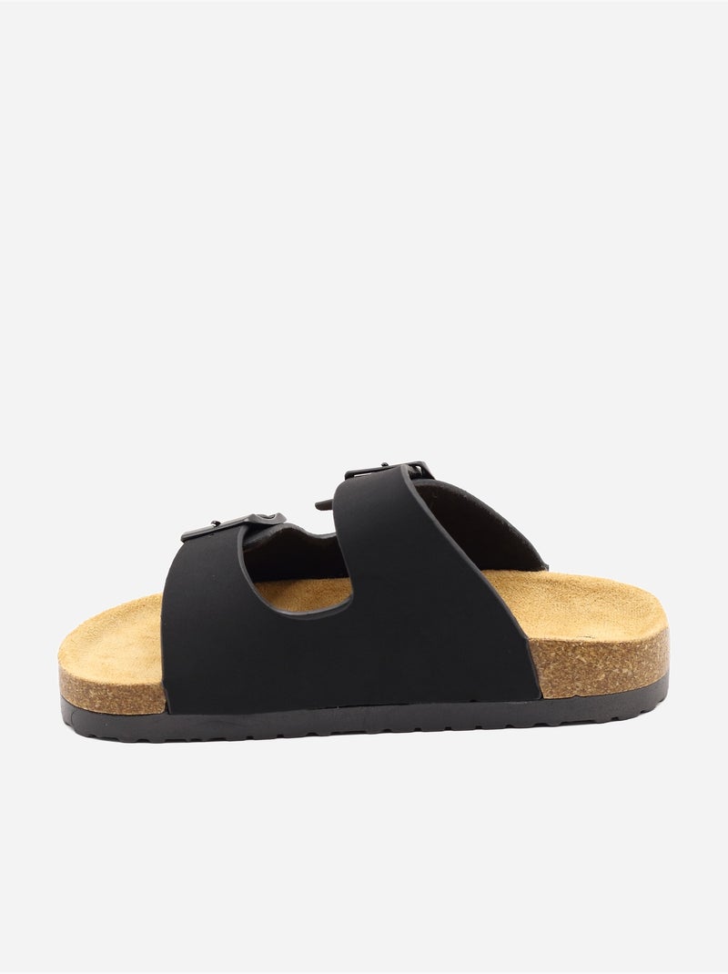 Mules correa cruzada Negro - Kiabi