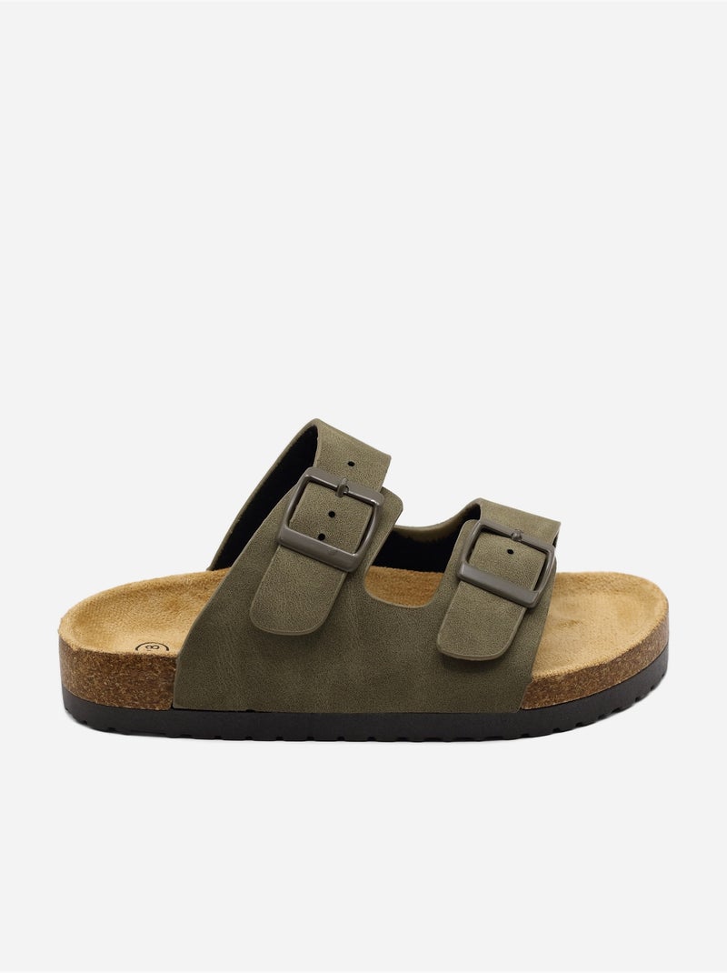 Mules correa cruzada Verde - Kiabi