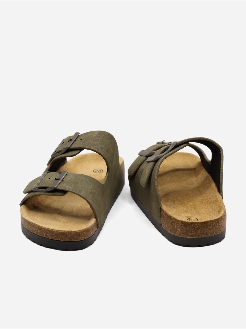 Mules correa cruzada Verde - Kiabi