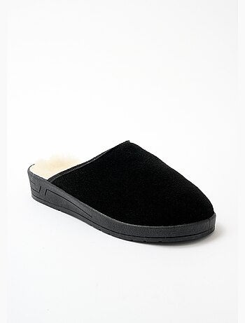 Mules de ancho cómodo forrados de piel - Afibel