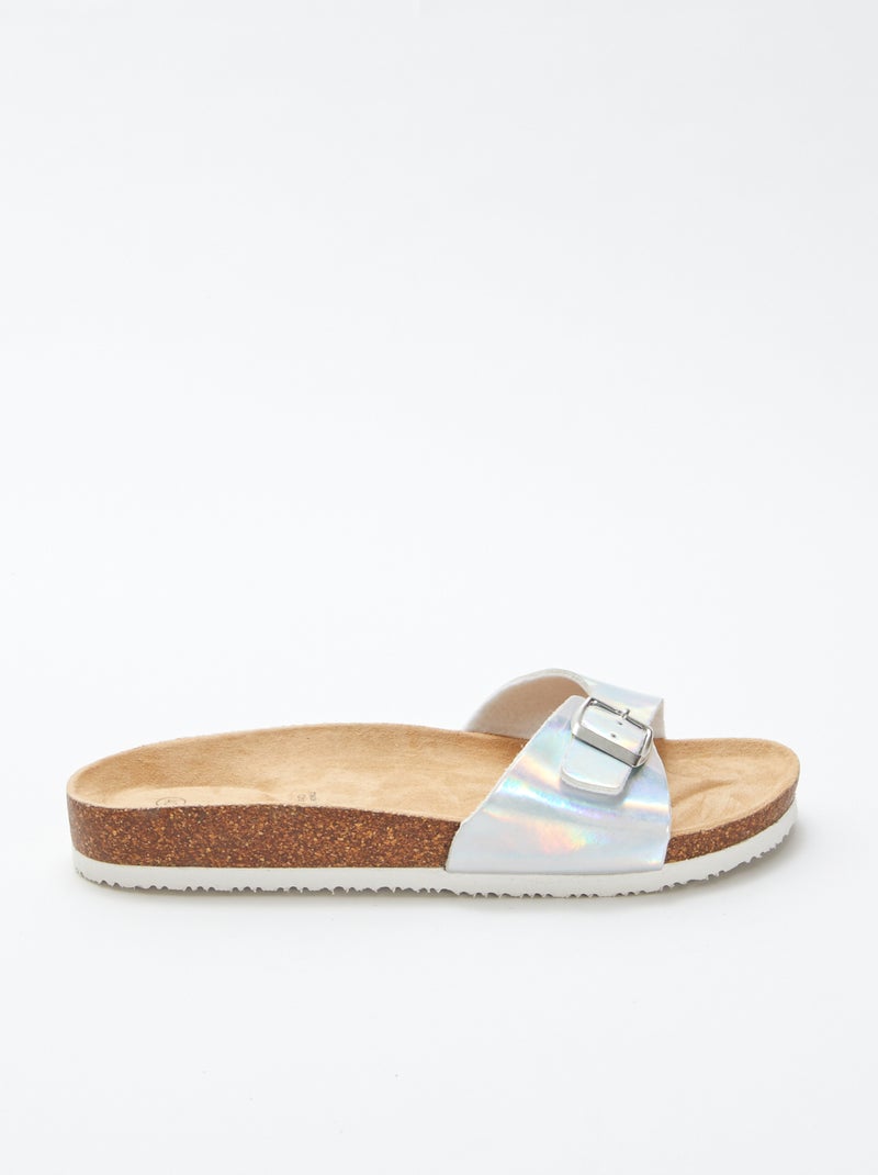 Mules de efecto holográfico BEIGE - Kiabi