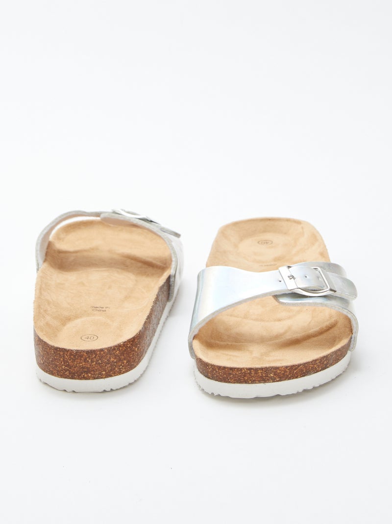 Mules de efecto holográfico BEIGE - Kiabi