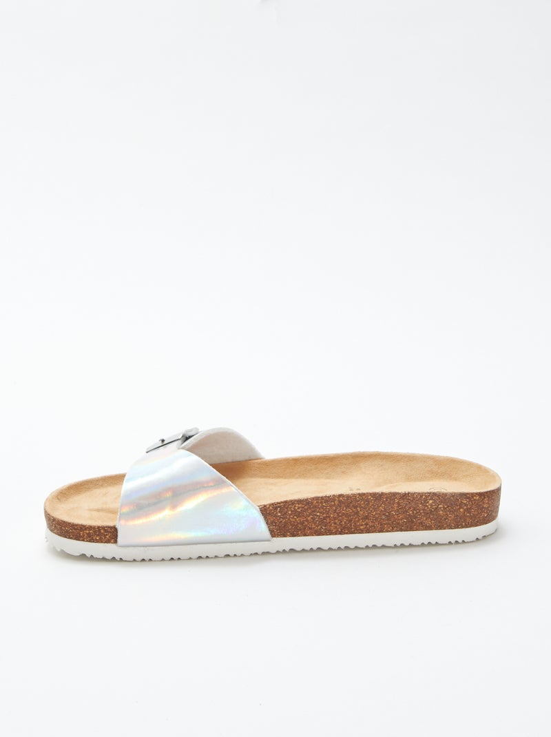 Mules de efecto holográfico BEIGE - Kiabi