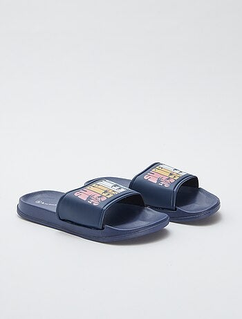Mules de playa con estampados de palmeras 'My beach spirit'