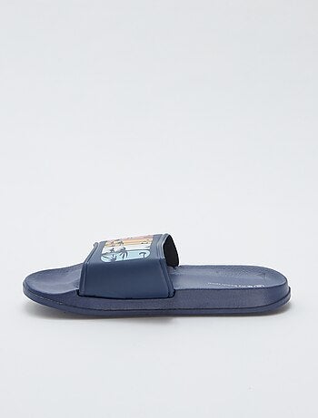 Mules de playa con estampados de palmeras 'My beach spirit'