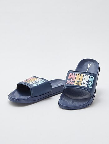 Mules de playa con estampados de palmeras 'My beach spirit'