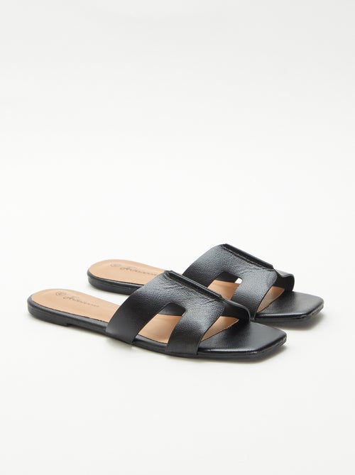 Mules de polipiel - Kiabi