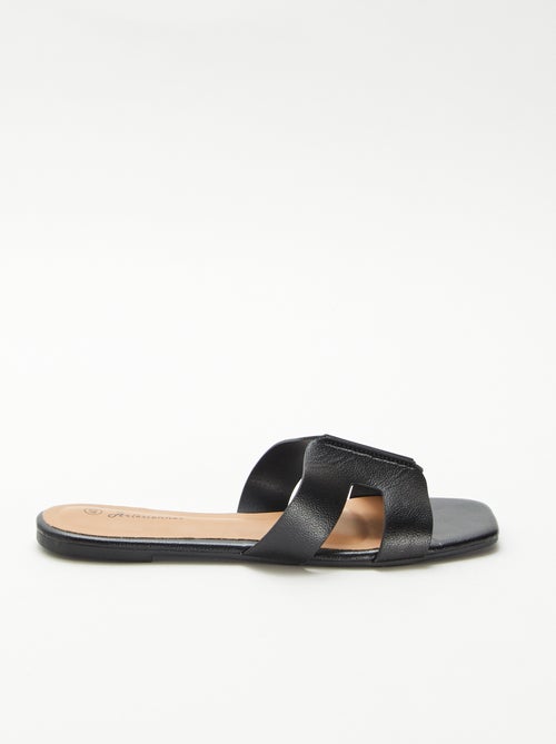 Mules de polipiel - Kiabi