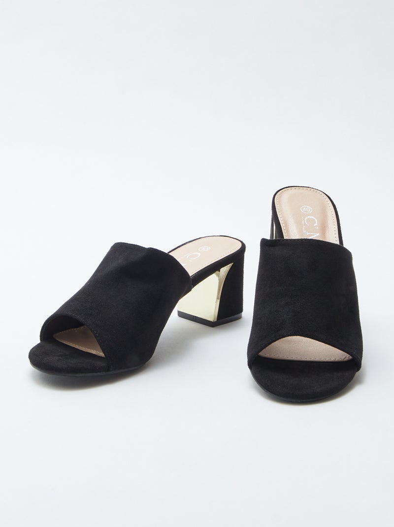 Mules de tacón NEGRO - Kiabi