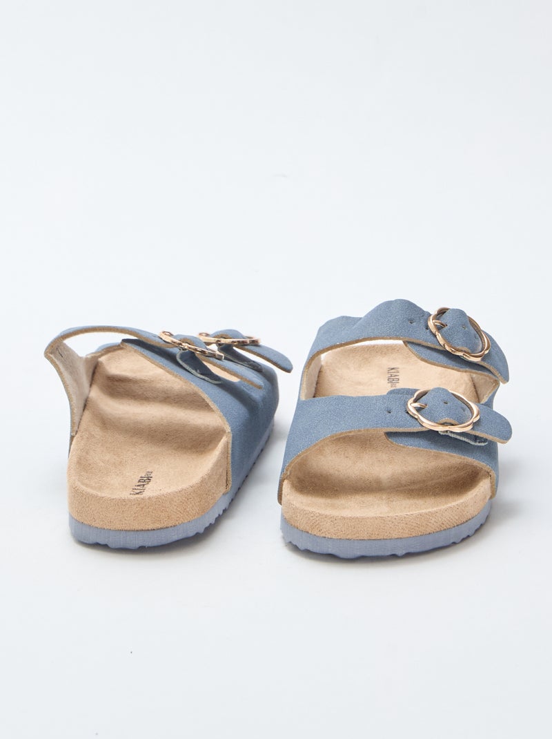 Mules doble tira Azul - Kiabi