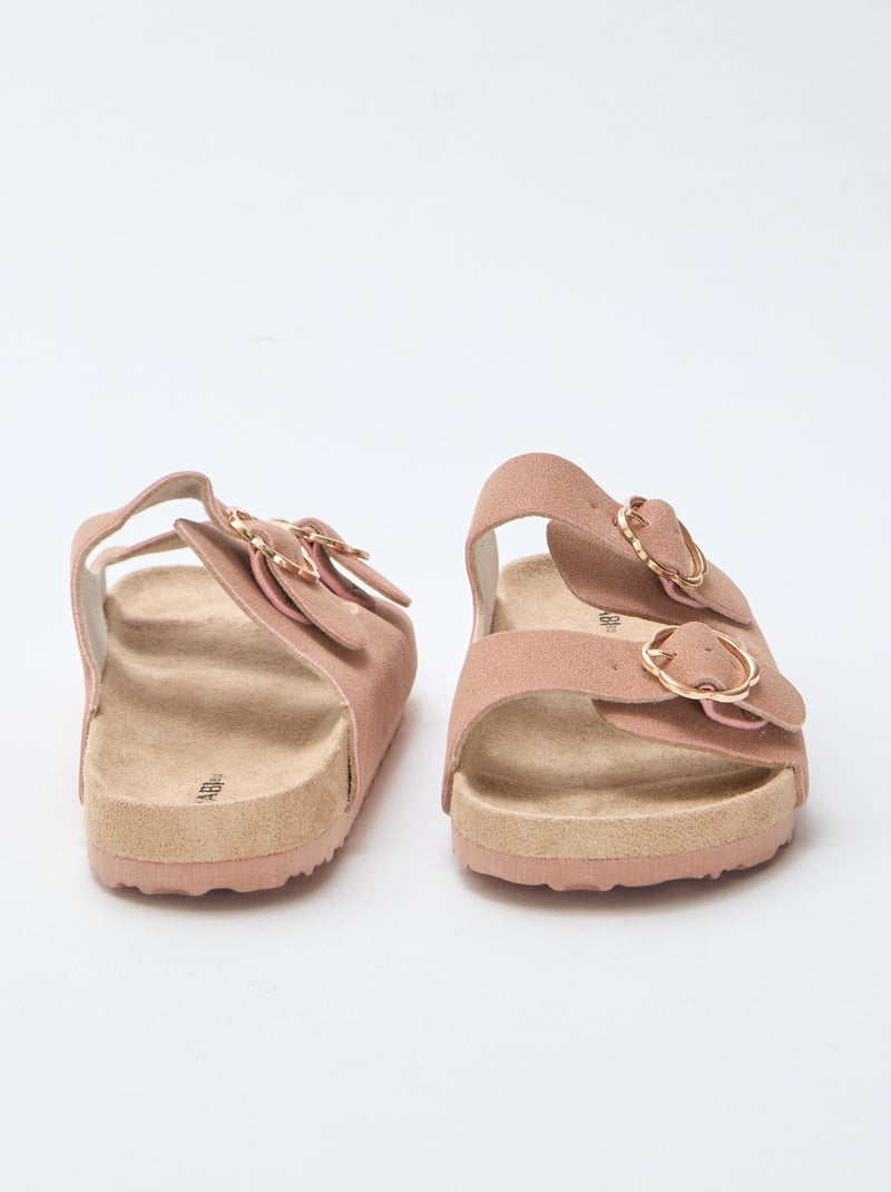 Mules doble tira Rosa - Kiabi