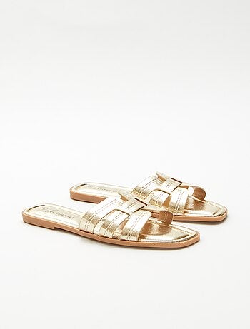 Mules efecto piel craquelada