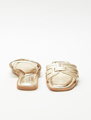 Mules efecto piel craquelada