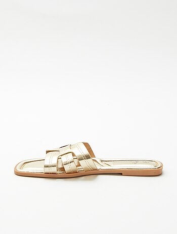 Mules efecto piel craquelada