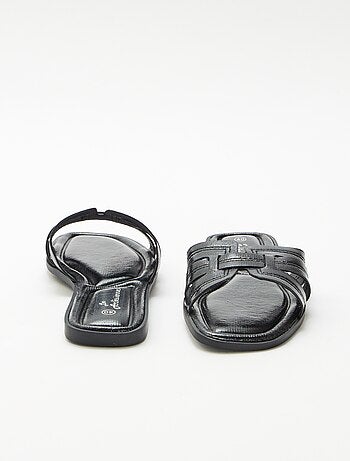 Mules efecto piel craquelada