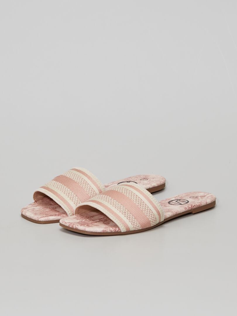 Mules estampadas 'selva' ROSA - Kiabi