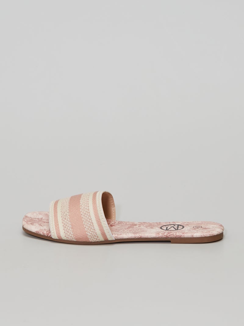 Mules estampadas 'selva' ROSA - Kiabi
