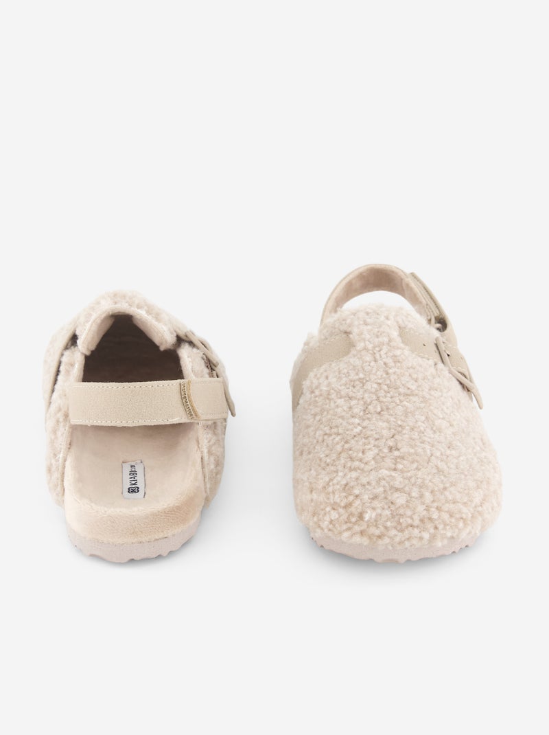 Mules forradas Beige - Kiabi