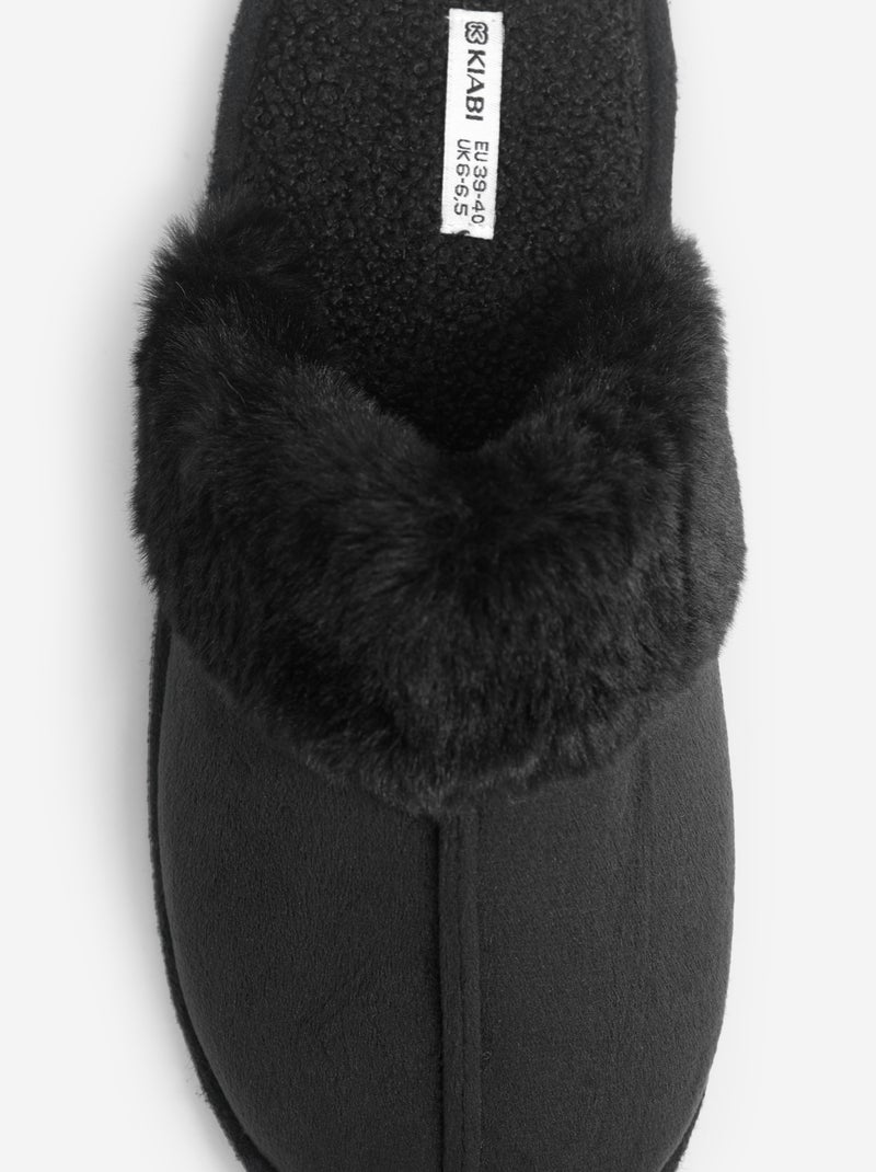 Mules forradas Negro - Kiabi