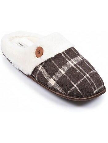 Mules hombre Jacquard escocés MU9732