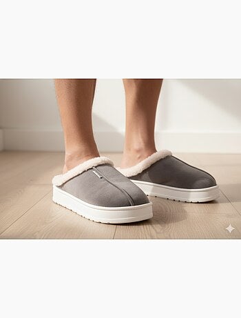 Mules hombre terciopelo acanalado MU10121