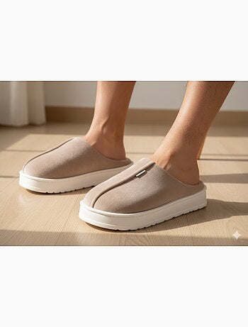 Mules hombre terciopelo acanalado MU10121