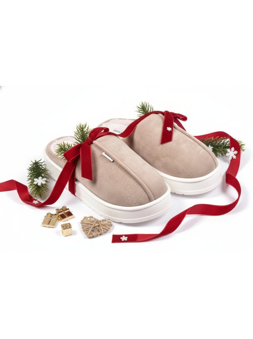 Mules hombre terciopelo acanalado MU10121 - Kiabi Mules hombre terciopelo acanalado MU10121 - Kiabi