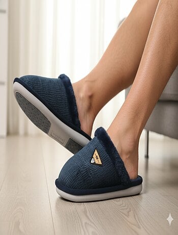 Mules hombre terciopelo ondulado MU9714