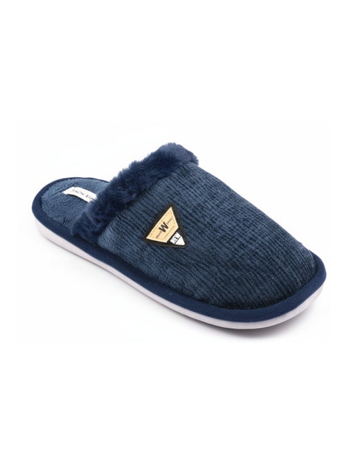 Mules hombre terciopelo ondulado MU9714 - Kiabi