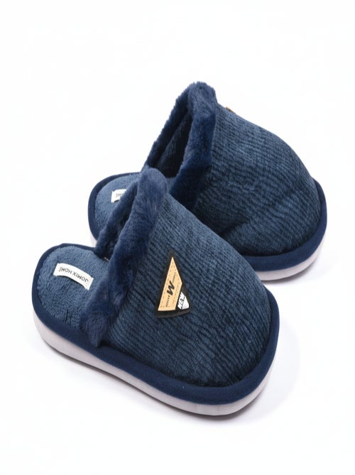 Mules hombre terciopelo ondulado MU9714 - Kiabi