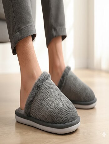 Mules hombre terciopelo ondulado MU9714