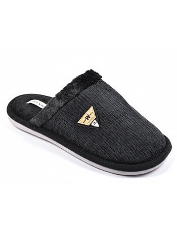 Mules hombre terciopelo ondulado MU9714