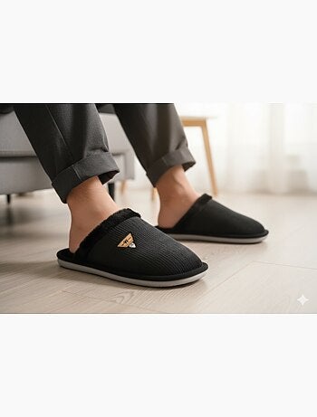 Mules hombre terciopelo ondulado MU9714